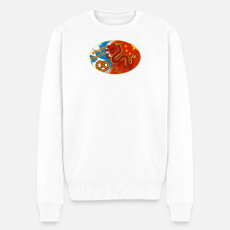 Flagge Kaiserpaar Dietfurt - Männer Premium Bio Pullover - Weiß