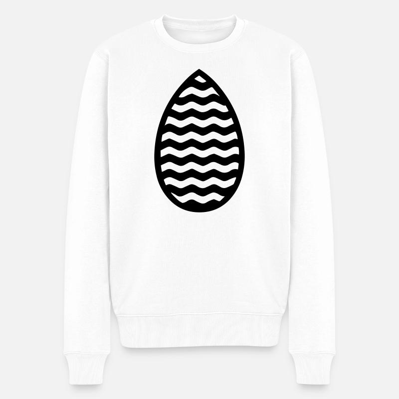 Osterei - Männer Premium Bio Pullover - Weiß