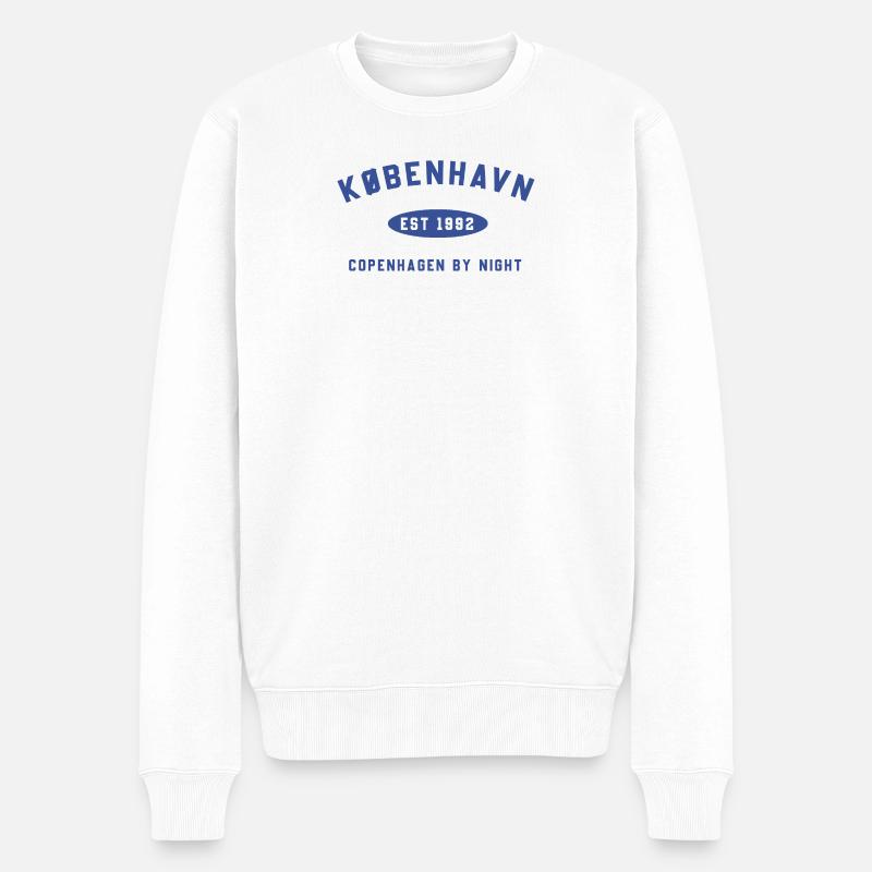 Copenhague pour toujours - Pull Premium bio Homme - blanc