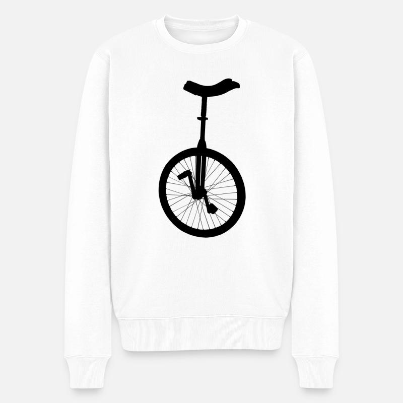 monocycle - Pull Premium bio Homme - blanc