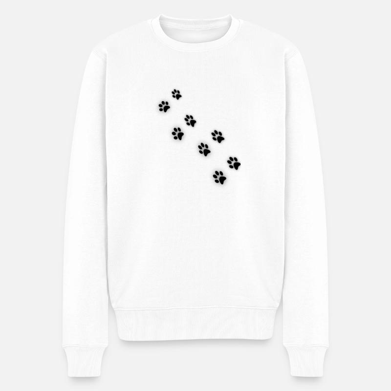 Patte de chat II - Pull Premium bio Homme - blanc