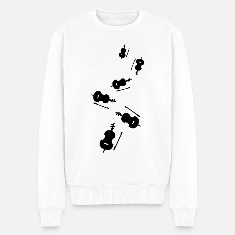 Instrument de violon - Pull Premium bio Homme - blanc