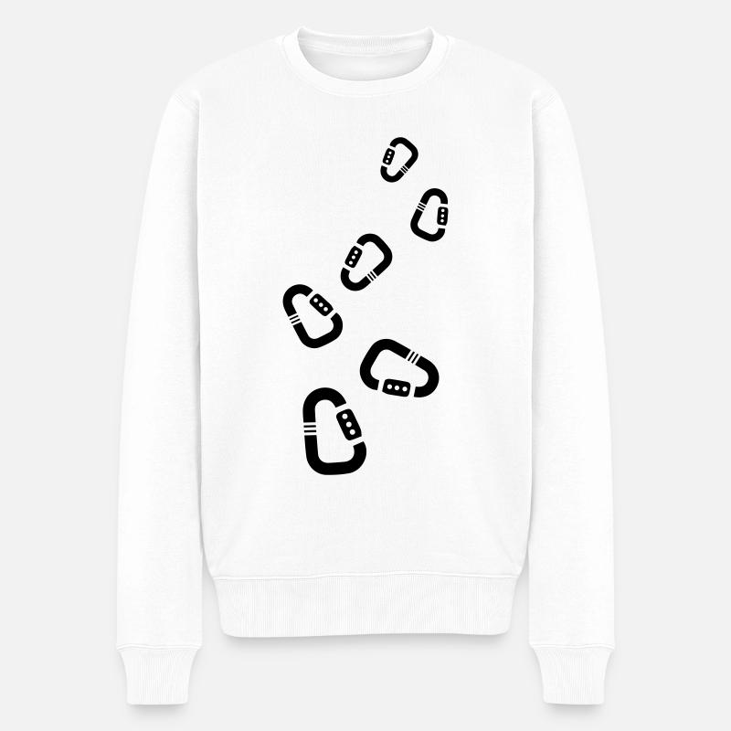 Mousqueton d’équipement d’escalade - Pull Premium bio Homme - blanc