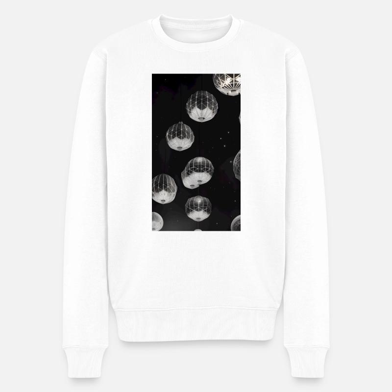 Lanternes célestes - Pull Premium bio Homme - blanc