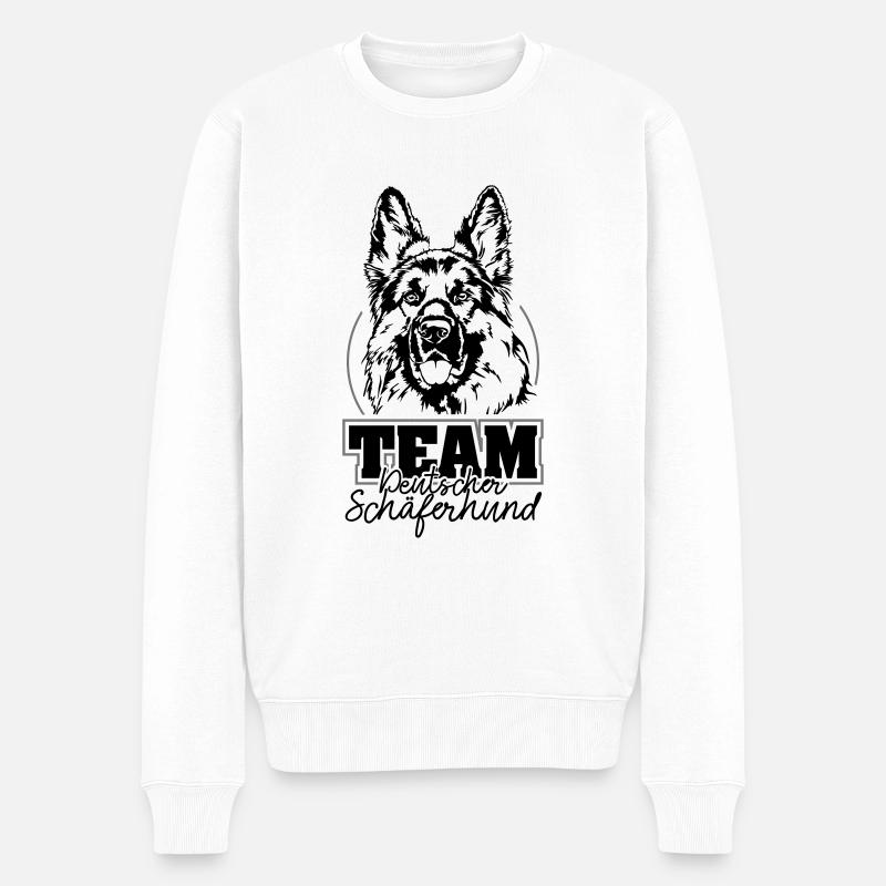 TEAM Deutscher Schäferhund IGP Hundesport Wilsigns - Männer Premium Bio Pullover - Weiß