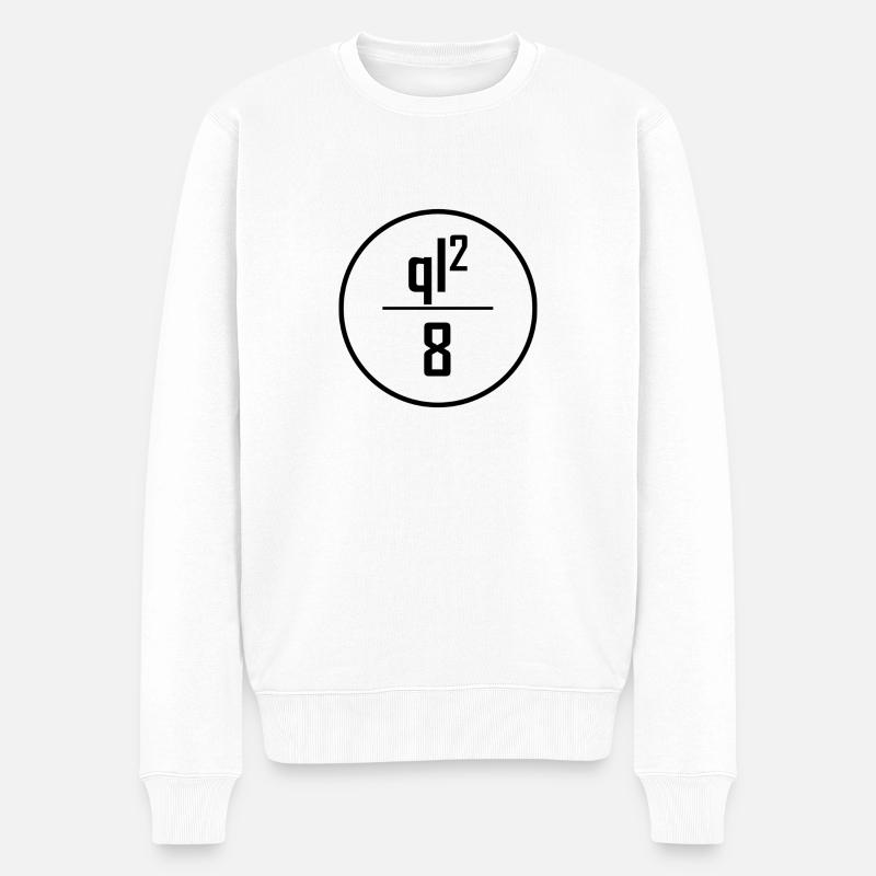 Moment in Feldmitte - Männer Premium Bio Pullover - Weiß