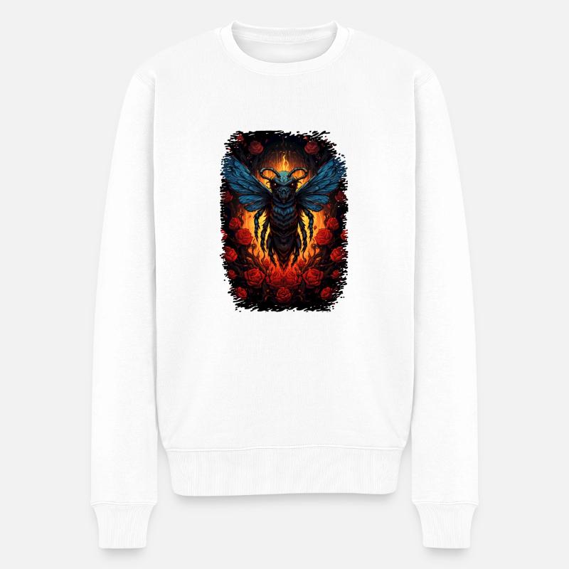 Sac de colonie d’abeilles Save the Bees Geek Bees - Pull Premium bio Homme - blanc