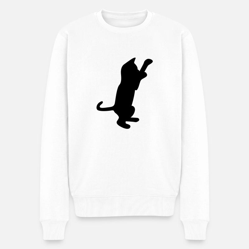 cat kitten - Pull Premium bio Homme - blanc