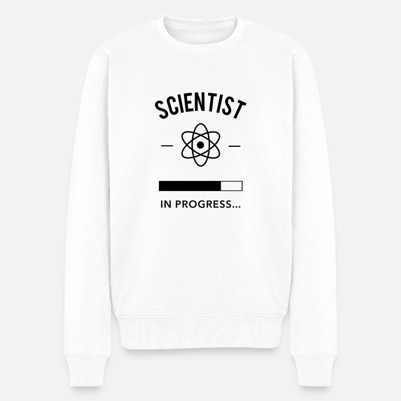 Scientist in progress - Pull Premium bio Homme - blanc