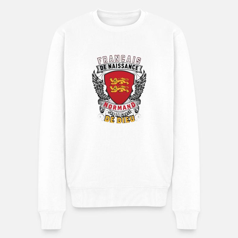 Normand Grâce de DIeu - Pull Premium bio Homme - blanc