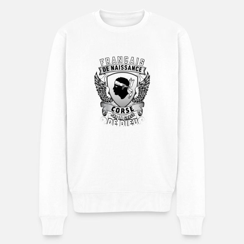 Corse Grâce de Dieu - Pull Premium bio Homme - blanc