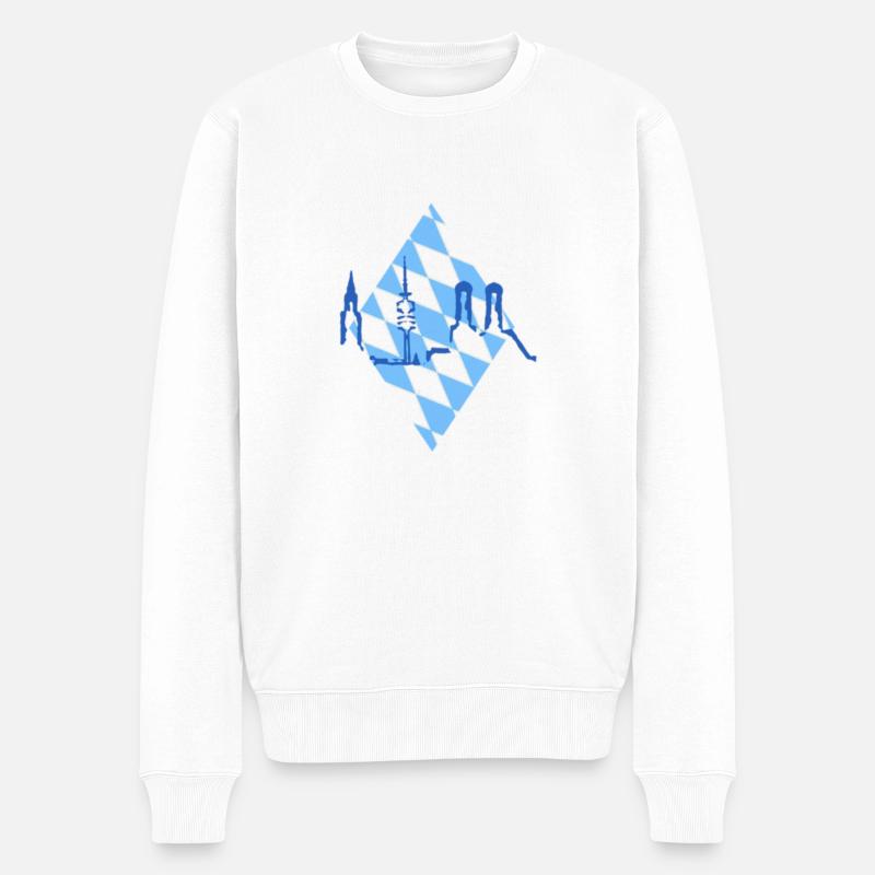 Munich Bavière - Pull Premium bio Homme - blanc