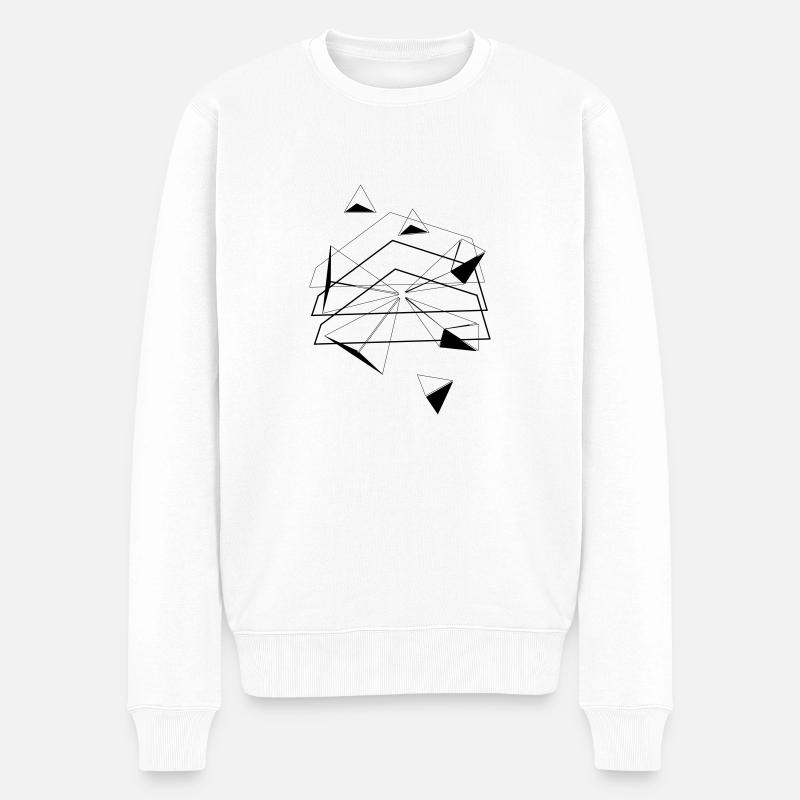 boulder_volumen bewegungsfrei - Männer Premium Bio Pullover - Weiß