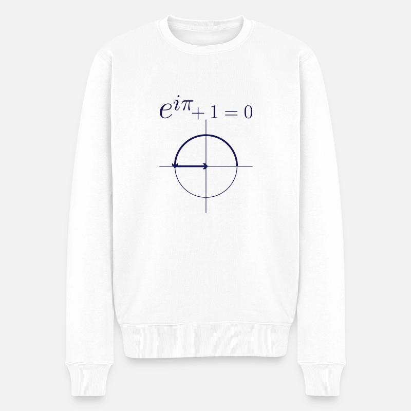 Euler Formel - Männer Premium Bio Pullover - Weiß