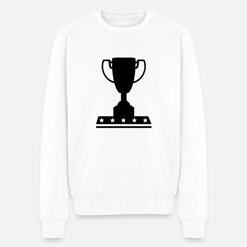 pokal_wu1 - Pull Premium bio Homme - blanc