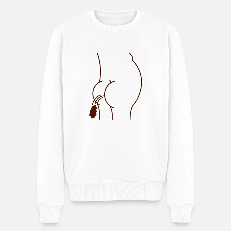 Shit - Männer Premium Bio Pullover - Weiß