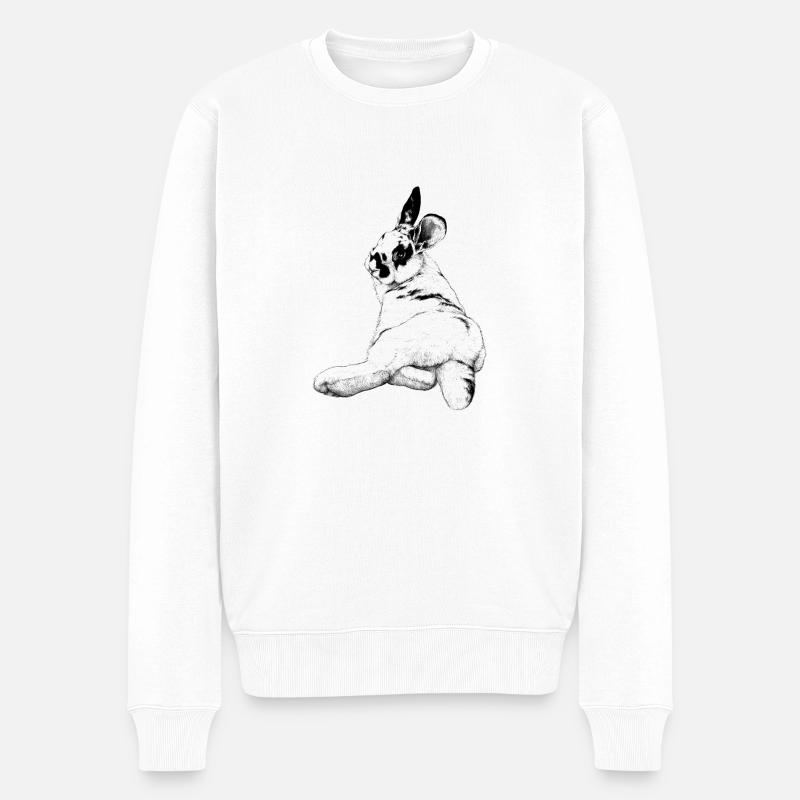 mignon lapin - Pull Premium bio Homme - blanc