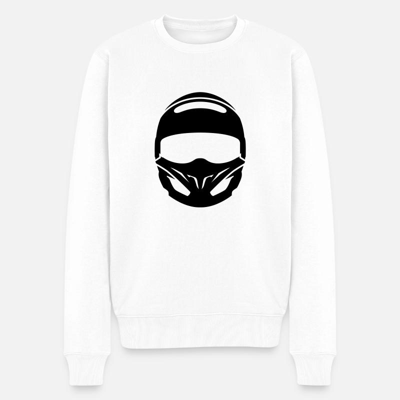 casque - Pull Premium bio Homme - blanc