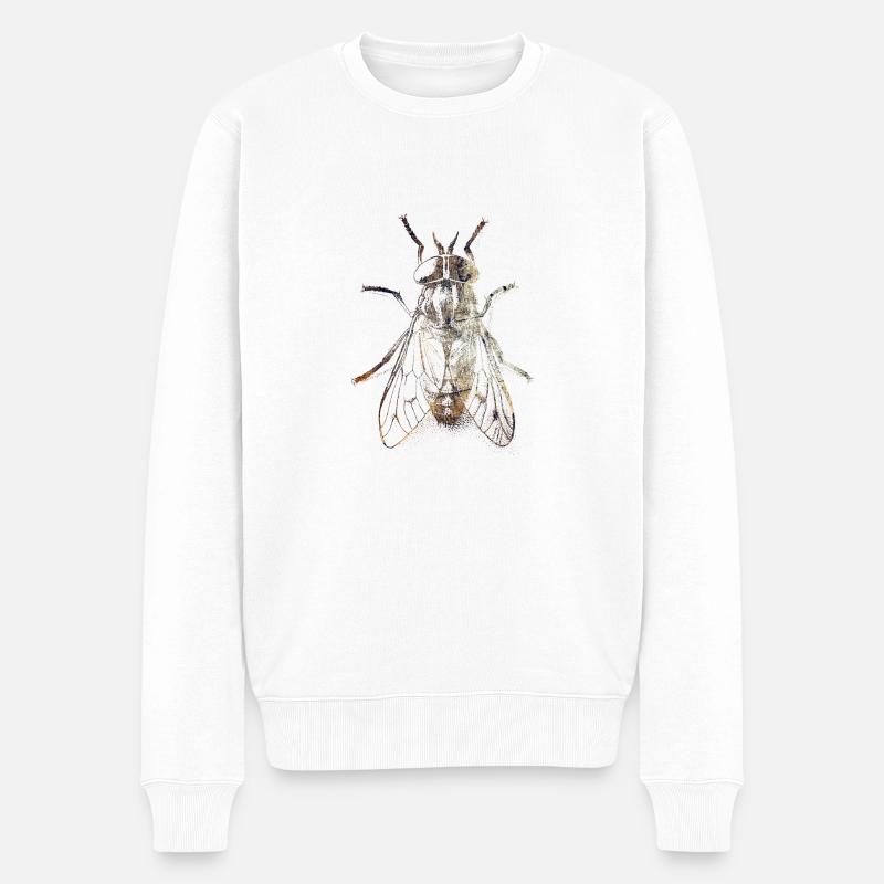 Mouche - Pull Premium bio Homme - blanc