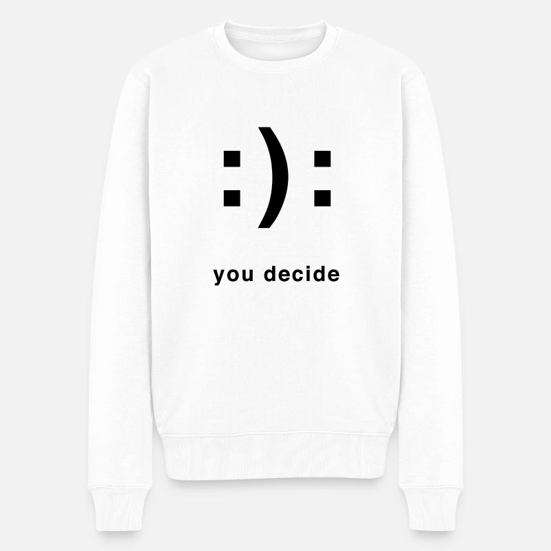 vous décidez - Pull Premium bio Homme - blanc