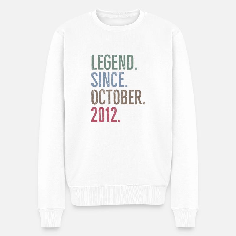 Légende depuis octobre 2012 - Pull Premium bio Homme - blanc