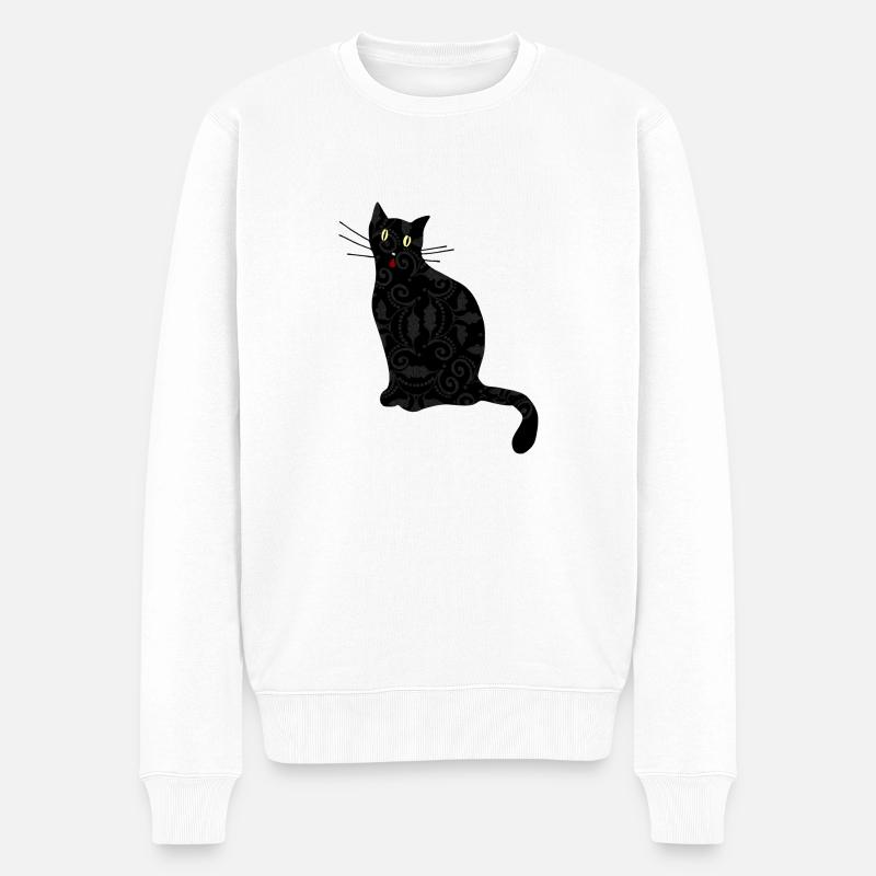 Chat - Pull Premium bio Homme - blanc