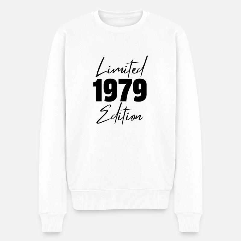 1979 Limited Edition - Männer Premium Bio Pullover - Weiß