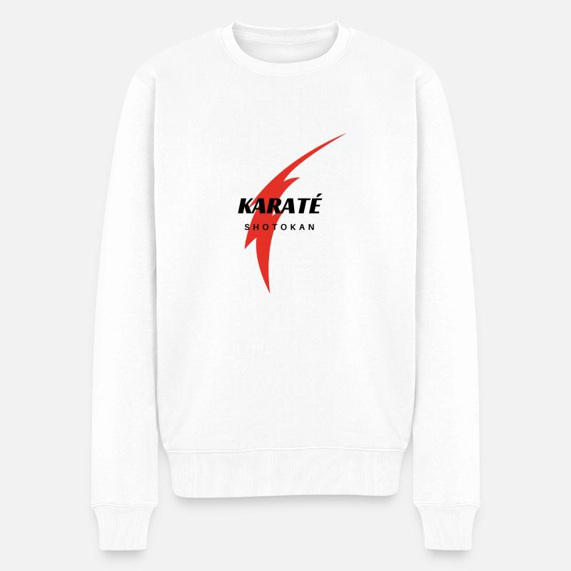 Shotokan Karate - Männer Premium Bio Pullover - Weiß