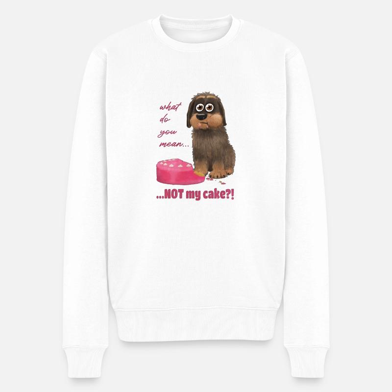 Ce n’est pas mon gâteau - Pull Premium bio Homme - blanc