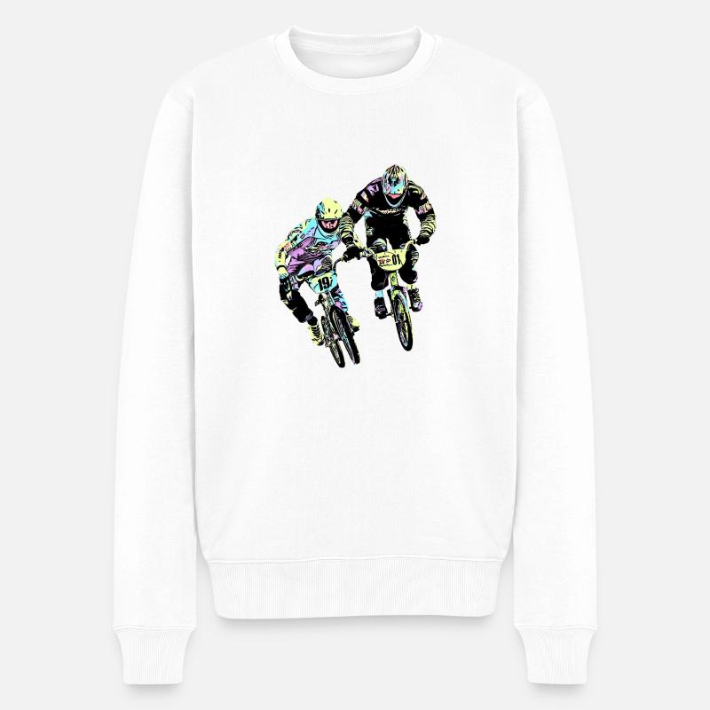 BMX - Männer Premium Bio Pullover - Weiß