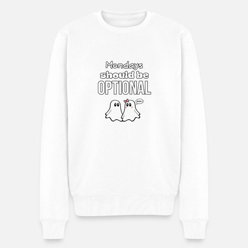 CITATIONS DE GHOST 05 - Pull Premium bio Homme - blanc