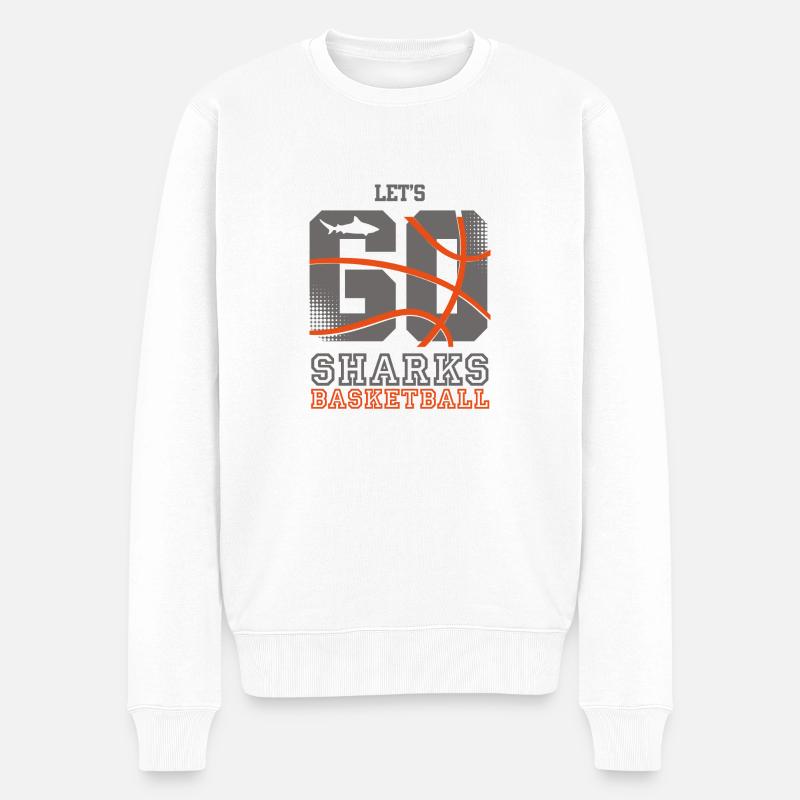 Lâchez-vous les requins - Pull Premium bio Homme - blanc