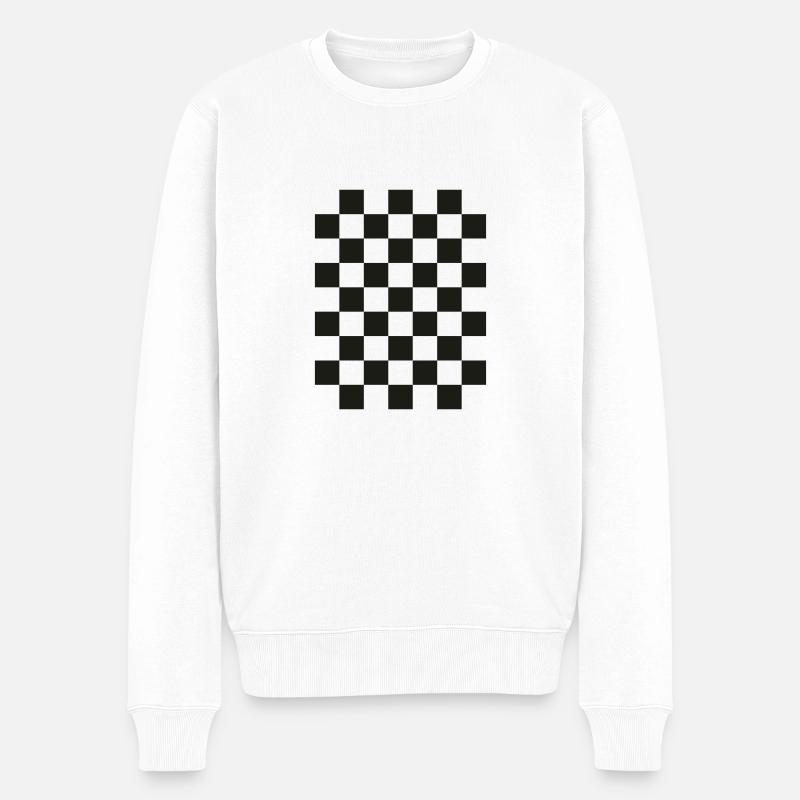 prise - Pull Premium bio Homme - blanc