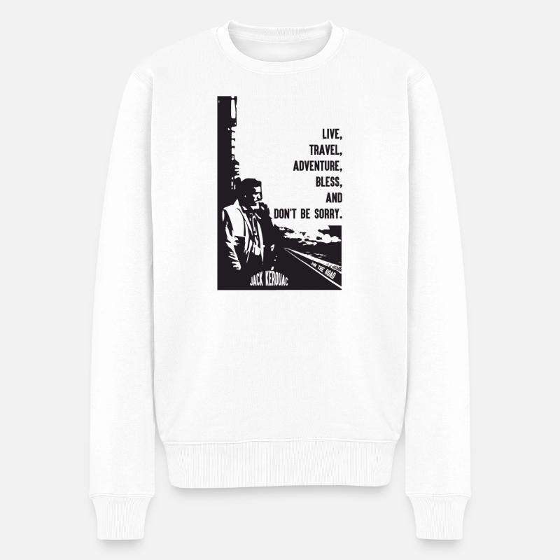 JACK KEROUAC - Pull Premium bio Homme - blanc