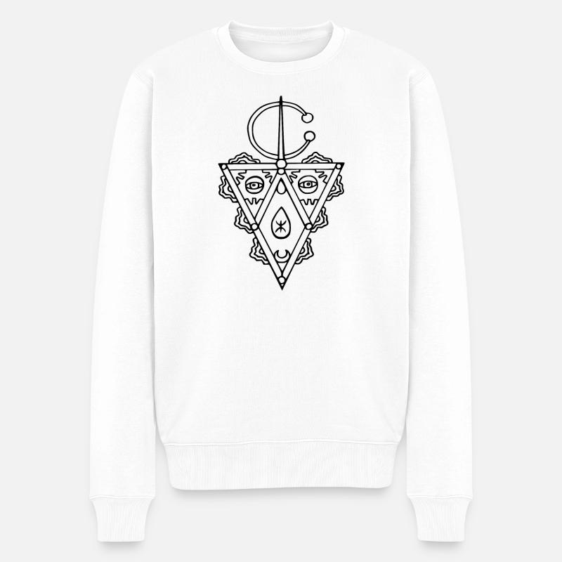 Maroc - Amazigh Berber Marokko - Männer Premium Bio Pullover - Weiß