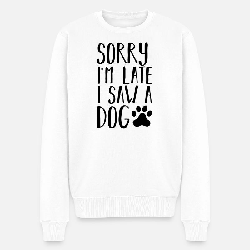 Chiens chiens - Pull Premium bio Homme - blanc