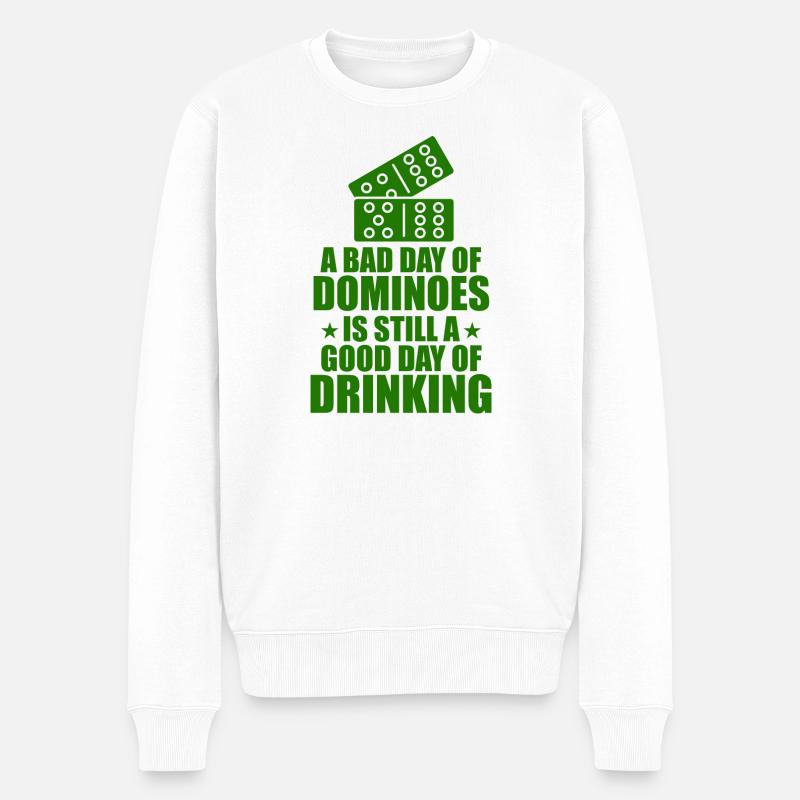 Conception de domino - Pull Premium bio Homme - blanc