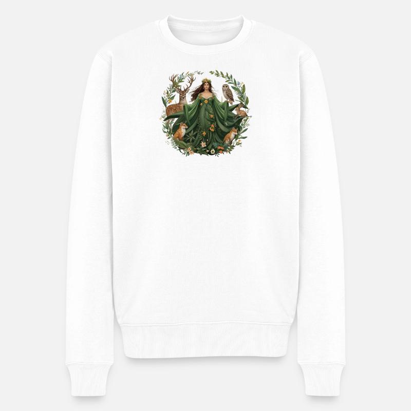 Dame Nature - Pull Premium bio Homme - blanc