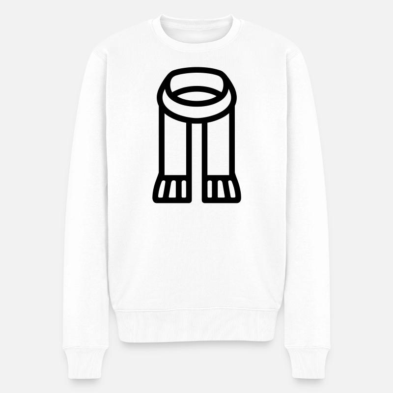écharpe - Pull Premium bio Homme - blanc