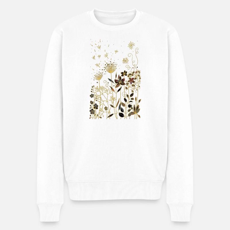 Fleur - Pull Premium bio Homme - blanc