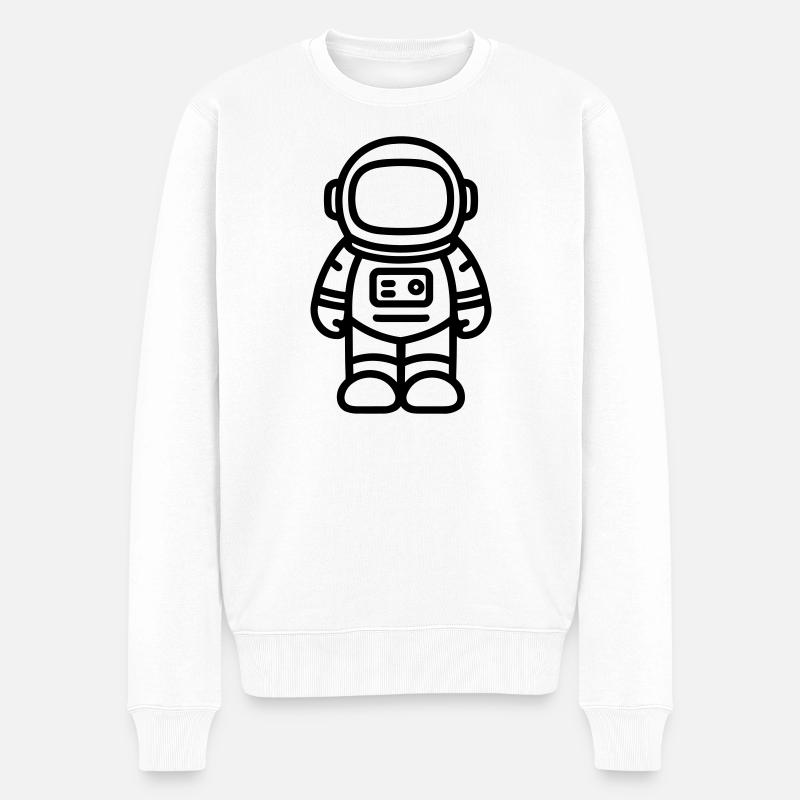 astronaute - Pull Premium bio Homme - blanc