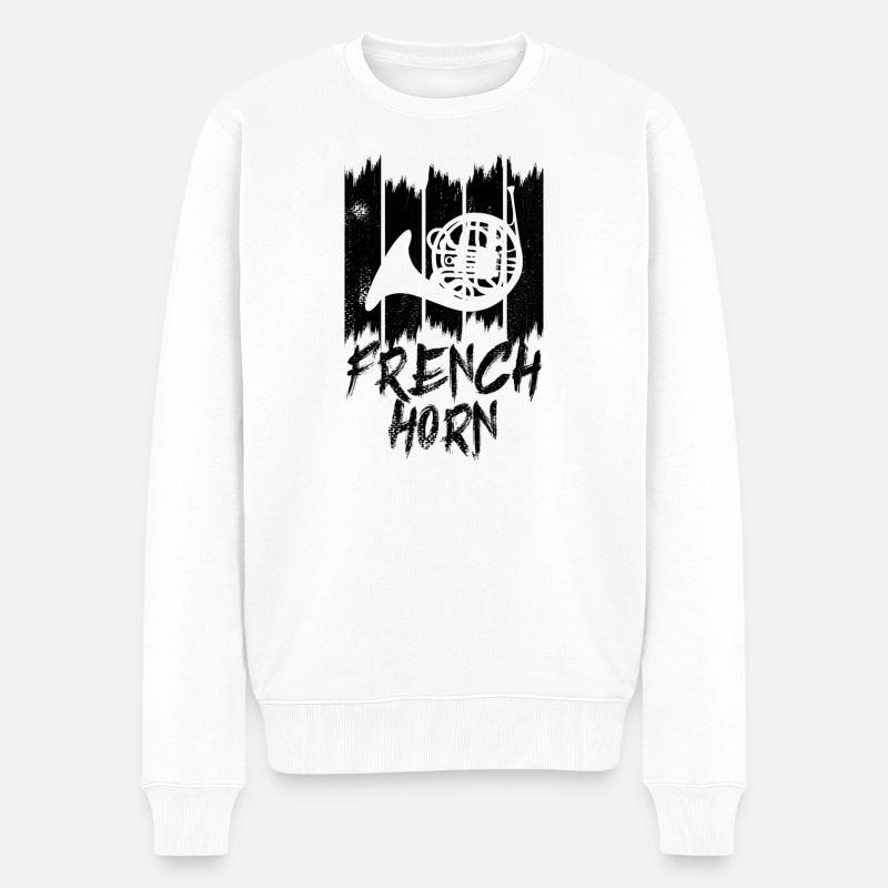 Corne - Pull Premium bio Homme - blanc
