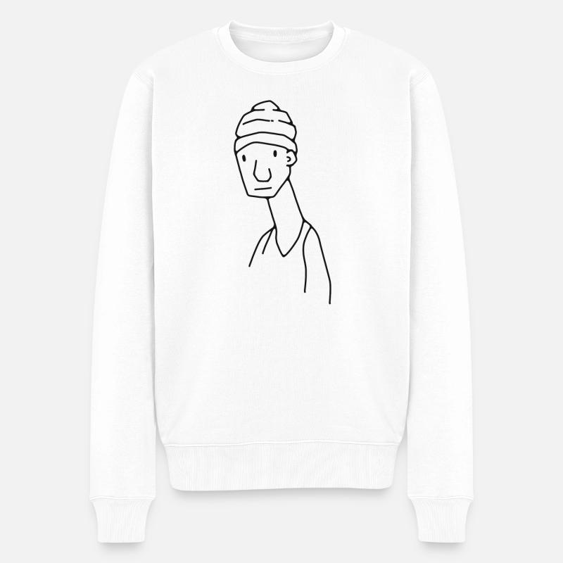 Mec marrant - Pull Premium bio Homme - blanc