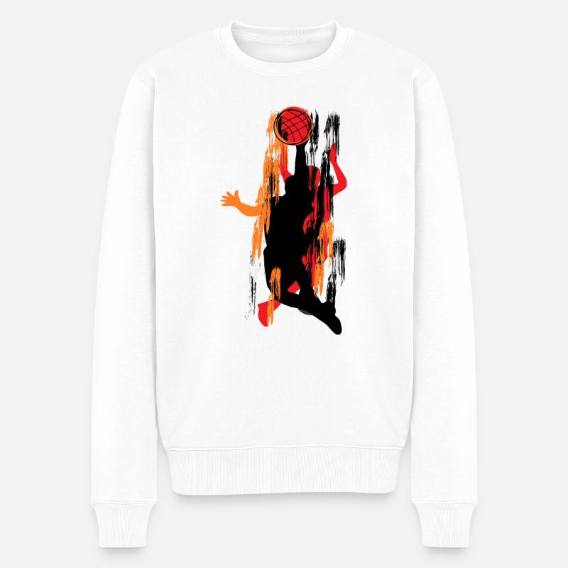 basketball - Pull Premium bio Homme - blanc