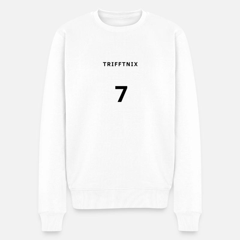 Hobbykicker Trifftnix Trikot 7 - Männer Premium Bio Pullover - Weiß