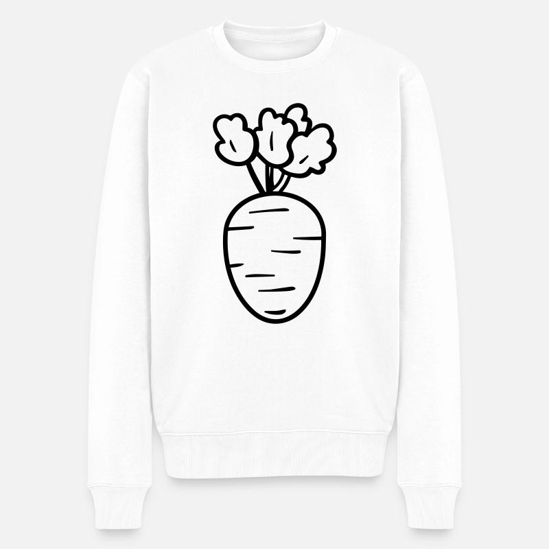 Carotte - Pull Premium bio Homme - blanc