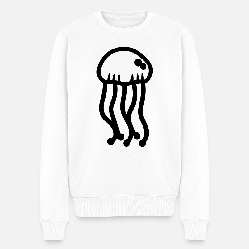 Méduse - Pull Premium bio Homme - blanc