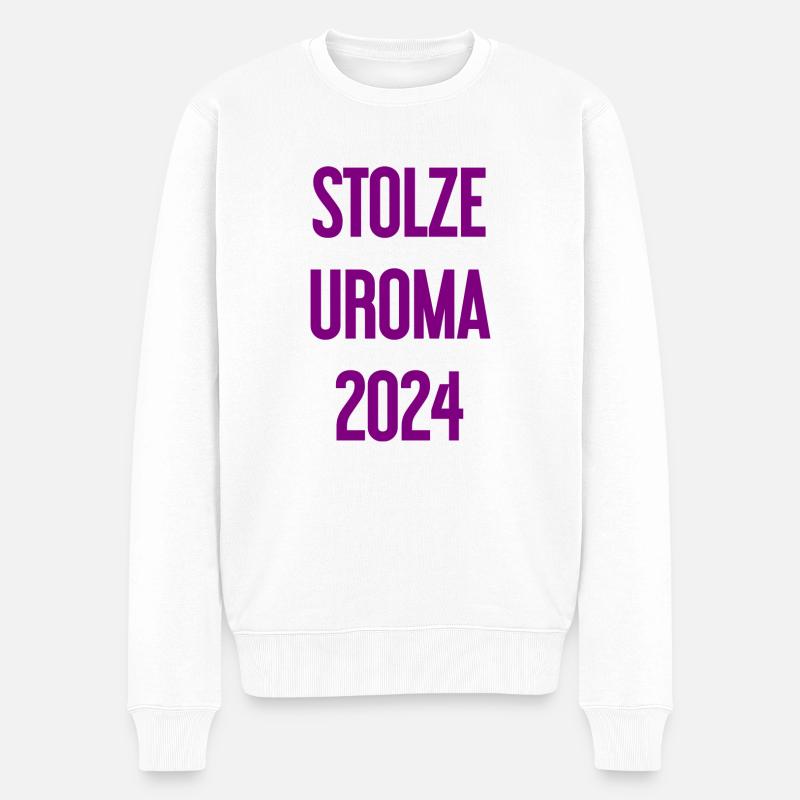 Fière arrière-grand-mère 2024 - Pull Premium bio Homme - blanc