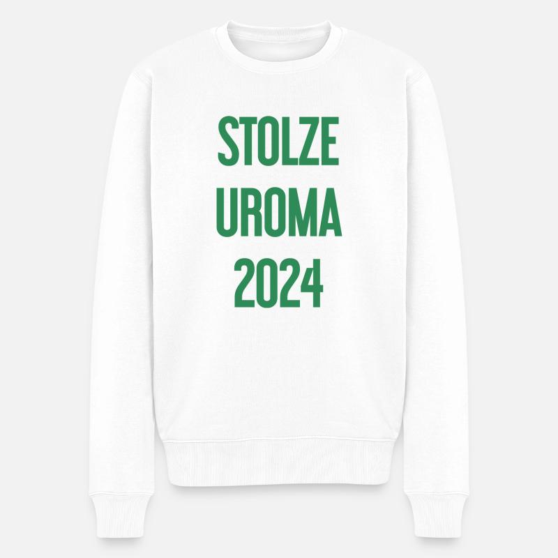 Fière arrière-grand-mère 2024 - Pull Premium bio Homme - blanc