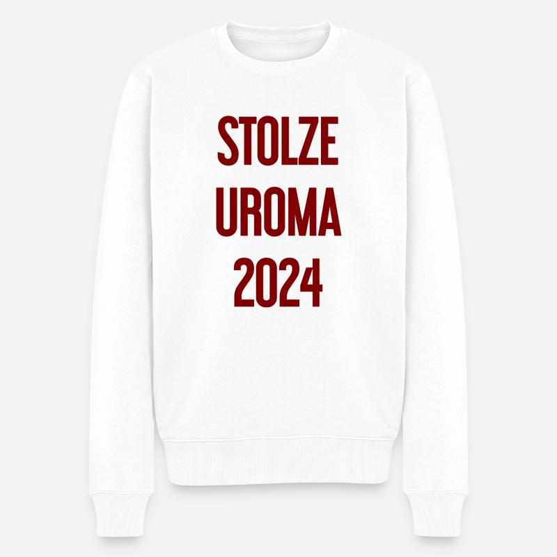 Fière arrière-grand-mère 2024 - Pull Premium bio Homme - blanc